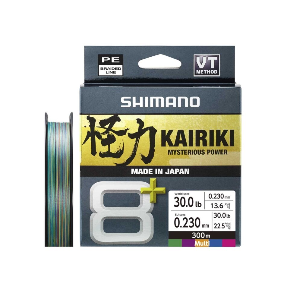 Shimano Kairiki 8+ Multi-Color 300m